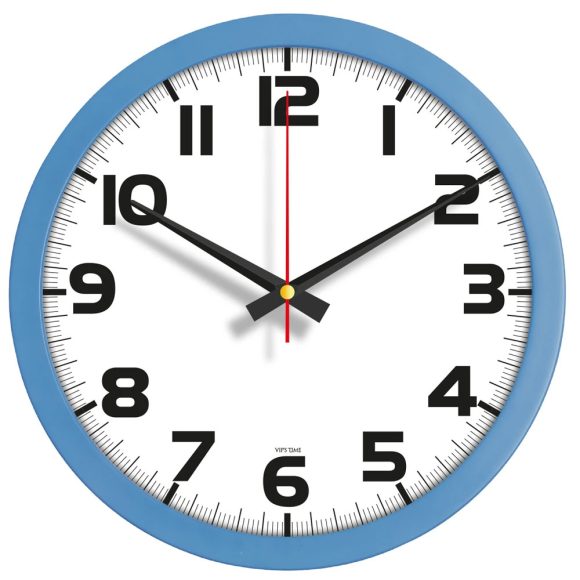 V30-334-MV Mavi Logo Baskili Duvar Saati Fiyati