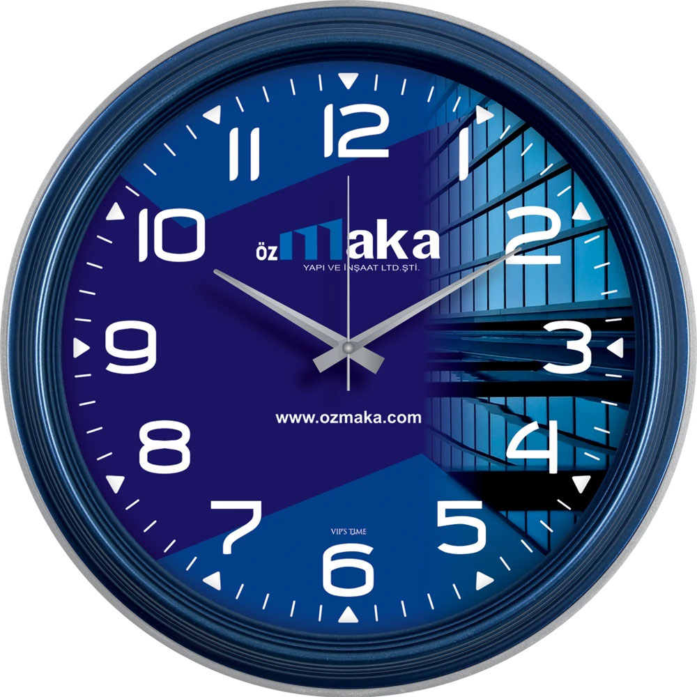 V30-504-GL Logo Baskili Duvar Saati Fiyati