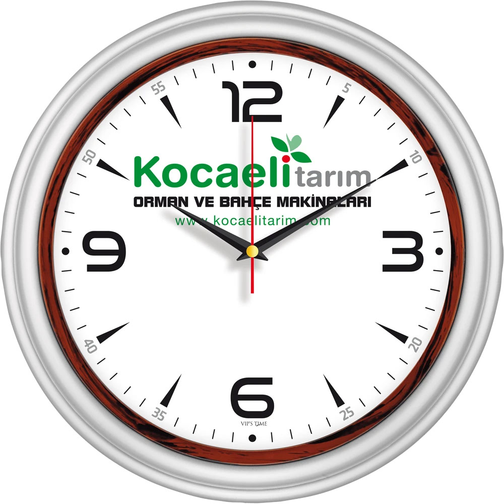 V30-522-G Logo Baskili Duvar Saati Fiyati