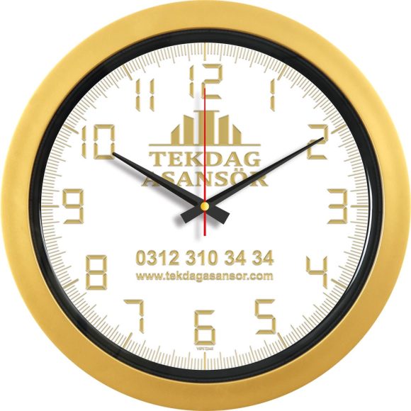 V30-546-AV Logo Baskili Duvar Saati Fiyati