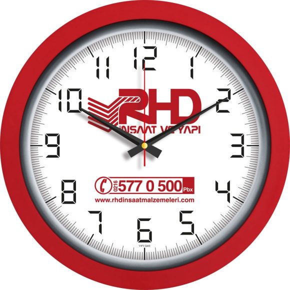 V30-546-K Logo Baskili Duvar Saati Fiyati