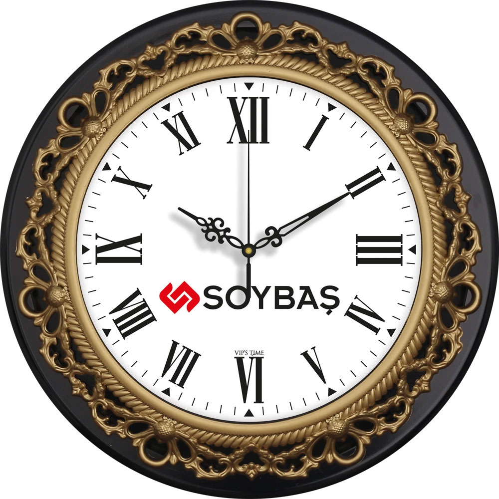 V30-860-SA Logo Baskili Duvar Saati Fiyati