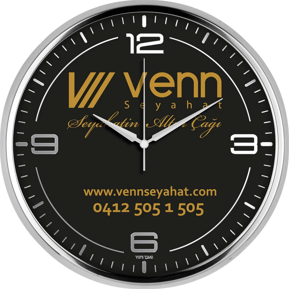 V30-950-GV Logo Baskili Duvar Saati Fiyati