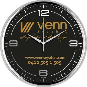 V30-980-B Logo Baskili Duvar Saati Fiyati
