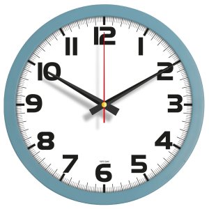 V30-334-CMV Celik Mavisi Logo Baskili Duvar Saati Fiyati