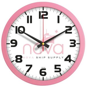V30-334-PM Pembe Logo Baskili Duvar Saati Fiyati küçük görsel