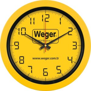V30-346-SR Sari Logo Baskili Duvar Saati Fiyati küçük görsel