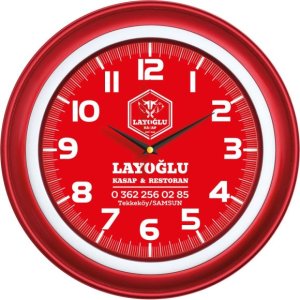 V30-509-K Logo Baskili Duvar Saati Fiyati küçük görsel