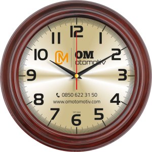 V30-627-AH Logo Baskili Duvar Saati Fiyati
