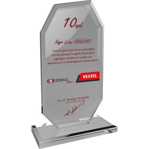 Ekt 102 Sf Seffaf Kristal Plaket