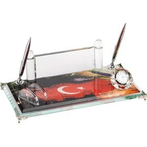 KM-90-SFF Şeffaf Kristal Masa Seti