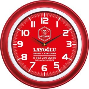 V30-334-S Siyah Plastik Duvar Saati küçük görsel