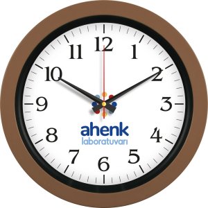 V30-346-KH Kahverengi Plastik Duvar Saati