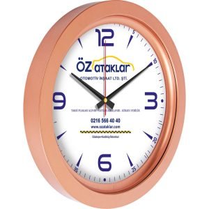 V30-575-G Gümüş Metalize Duvar Saati